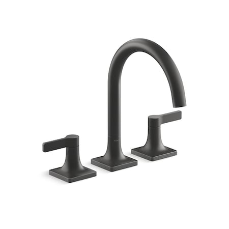 Kohler Venza 2H Dck-Mnt Fct Trim Matte Black T28131-4-BL